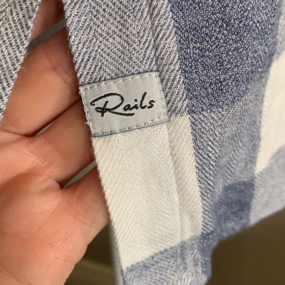 Rails Britt S/S Top in River/White Check - Picture 7 of 13